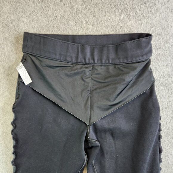 Spanx Pants Womens Small Black The Perfect Cropped Straight Leg Slimming Pull On - Picture 3 of 14